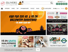 Tablet Screenshot of olivers.dk